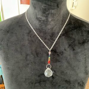 Sparkling Crystal Rainbow On Chain Wear or Hang Anywhere